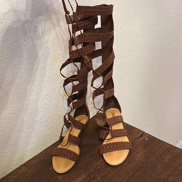 Carlos By Carlos Santana gladiator sandals brown size 7.5 - Picture 1 of 7
